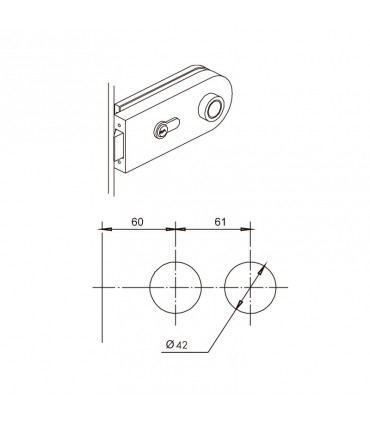 321R CERRADURA REDONDA CON MANILLAS