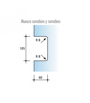 CCBM-G CERRADURA CON MANILLA Y POMO FIJO