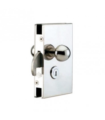 CCBM-PL CERRADURA CORREDERA CON LLAVE Y POMOS FIJOS
