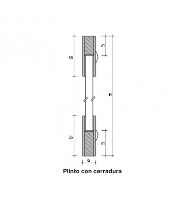 JGO.PLINTO CON CERRADURA INF. PLINT-C