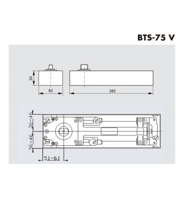 BTS-75V CAJA FRENO DORMA