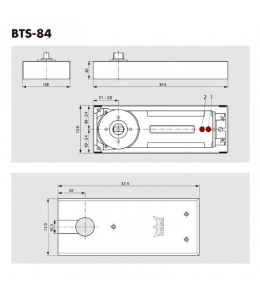 BTS-84 EN4 90º EJE INTERCAMBIABLE