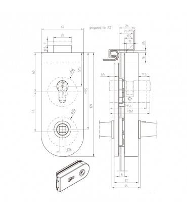 KIT STUDIO RONDO CERRADURA + BISAGRAS
