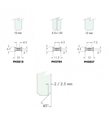 PERFILES EN POLICARBONATO A 2 GUÍAS