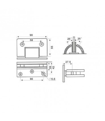 BISAGRA SIMPLE ESQUINERA GB104