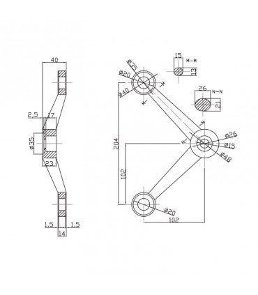 GRAMPÓN T204-2 90º