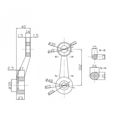 GRAMPÓN T204-1 180º