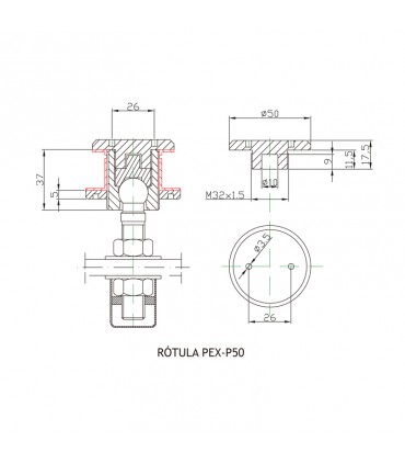 RÓTULA PEX-P