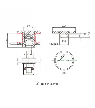RÓTULA PEX-P