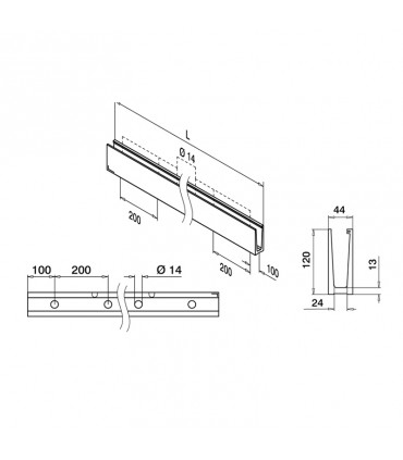 PERFIL SUPERIOR EASY GLASS ECO
