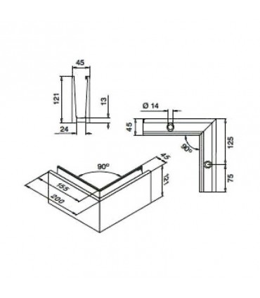 ESQUINA EXTERIOR EASY GLASS ECO