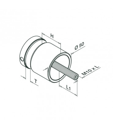 MOD.0747 ADAPTADOR VIDRIO REDONDO