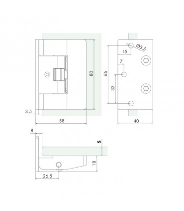 BISAGRA 700 PARA ENCOLADO UV