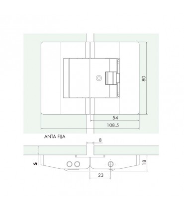 BISAGRA 720 PARA ENCOLADO UV
