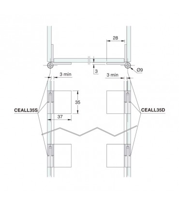 BISAGRA VIDRIO/VIDRIO DCHA/IZQ