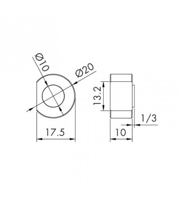 SUJECIÓN PARA ESTANTES AJUSTABLE UV