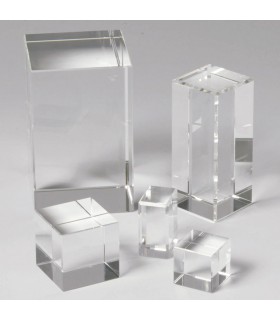 CUBOS Y PARALELEPÍPEDOS EN VIDRIO