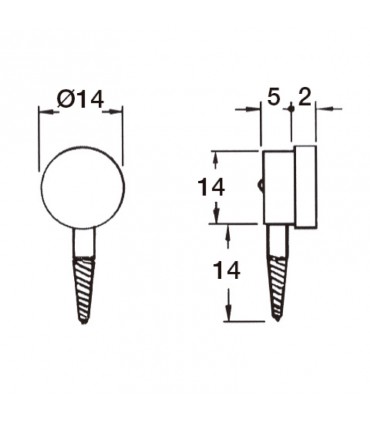 SOPORTE VITRINA METAL-GOMA