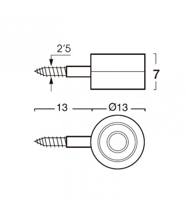 SOPORTE VITRINA PLÁSTICO REDONDO
