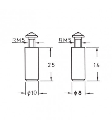 SOPORTE VITRINA CILÍNDRICO SENCILLO