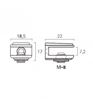 SOPORTE REPISA CUADRADO