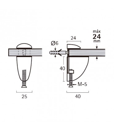 SOPORTE ESTANTERIA PELICANO PEQUEÑO