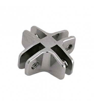 CONECTOR MÓDULOS VIDRIO 4 DIRECCIONES