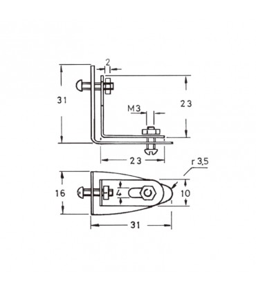 ESCUADRA VITRINA V.5-6MM