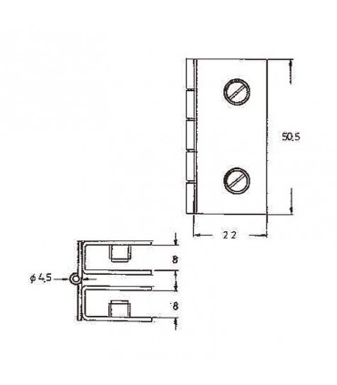 BISAGRA LATERAL DOBLE