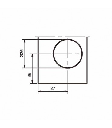 CERRADURA PUERTA BATIENTE REDONDA