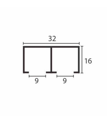 PERFIL DOBLE “U” SUPERIOR