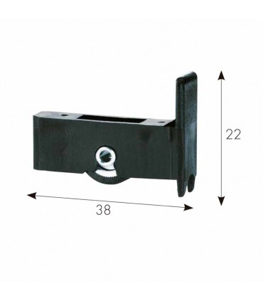 COJINETE NYLON NEGRO