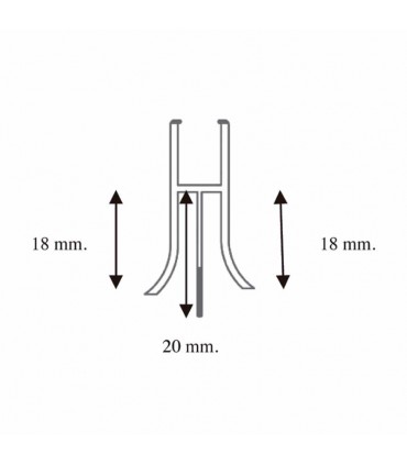 PERFIL INFERIOR VIERTEAGUAS 3 ALETAS “M”