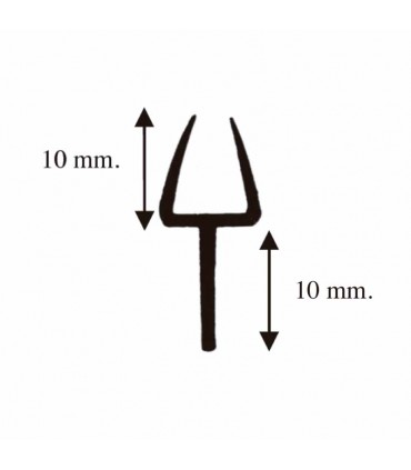 PERFIL LATERAL 1 ALETA “Y” 8MM