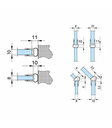 PERFIL LATERAL BURBUJA 8-10MM