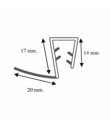 PERFIL LATERAL CRUCE ALETA SUPERIOR