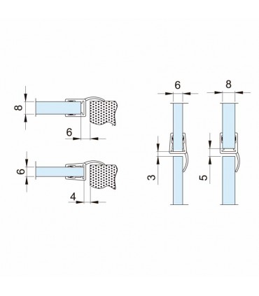 PERFIL LATERAL 1 ALETA 8PT8-30