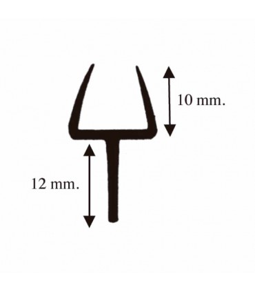 PERFIL LATERAL 1 ALETA “Y” 10MM
