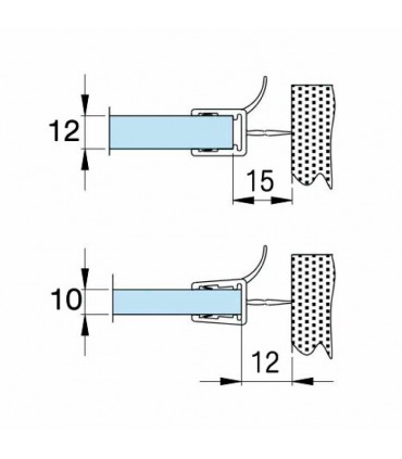 PERFIL INFERIOR VIERTEAGUAS DOBLE ALETA