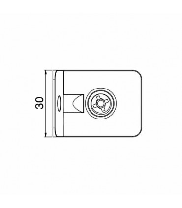 BISAGRA 405 CENTRAL PARET-VIDRIO