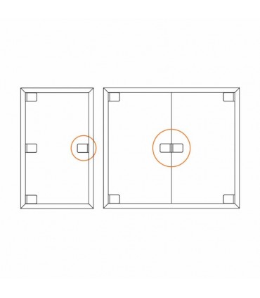 TIRADOR MAN501 PARA VIDRIO SIN MUESCA