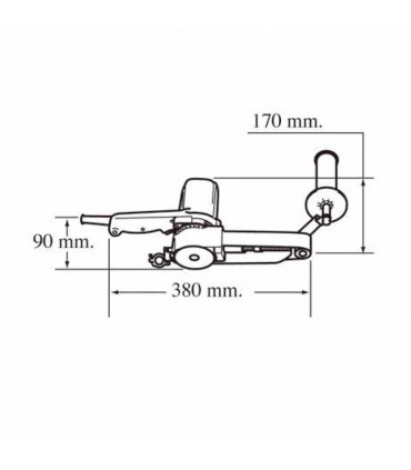 LIJADORA BANDA MAKITA ELECTRICA 9031