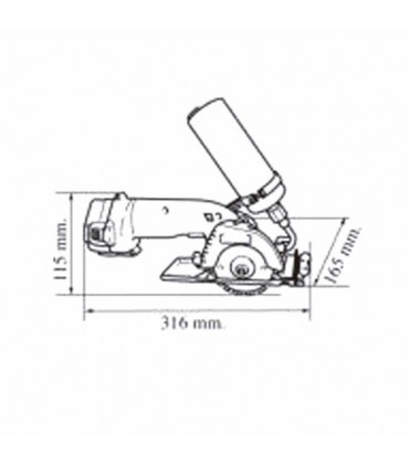 SIERRA MAKITA CON BATERIA 4191DWA
