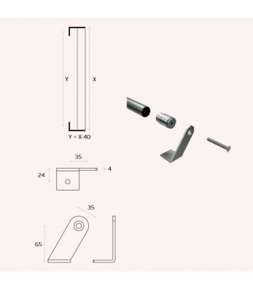 TIRADOR IN.07.603 ALUMINIO