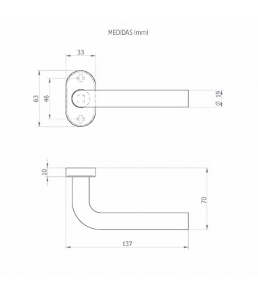 MANUBRIO INOX MUELLE