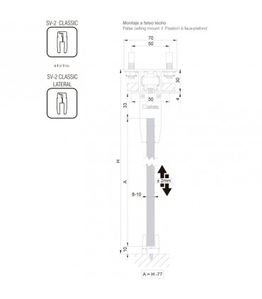 LARGE PERFIL FALSO TECHO