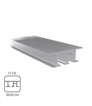 Perfil superior para vidrio de lija