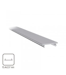 Embellecedor perfil superior para vidrio fijo para falso techo