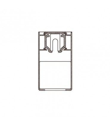 Montaje a techo. Tapeta + perfil superior + tapeta