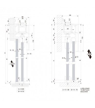 SV - A100 Opción vidrio fijo
